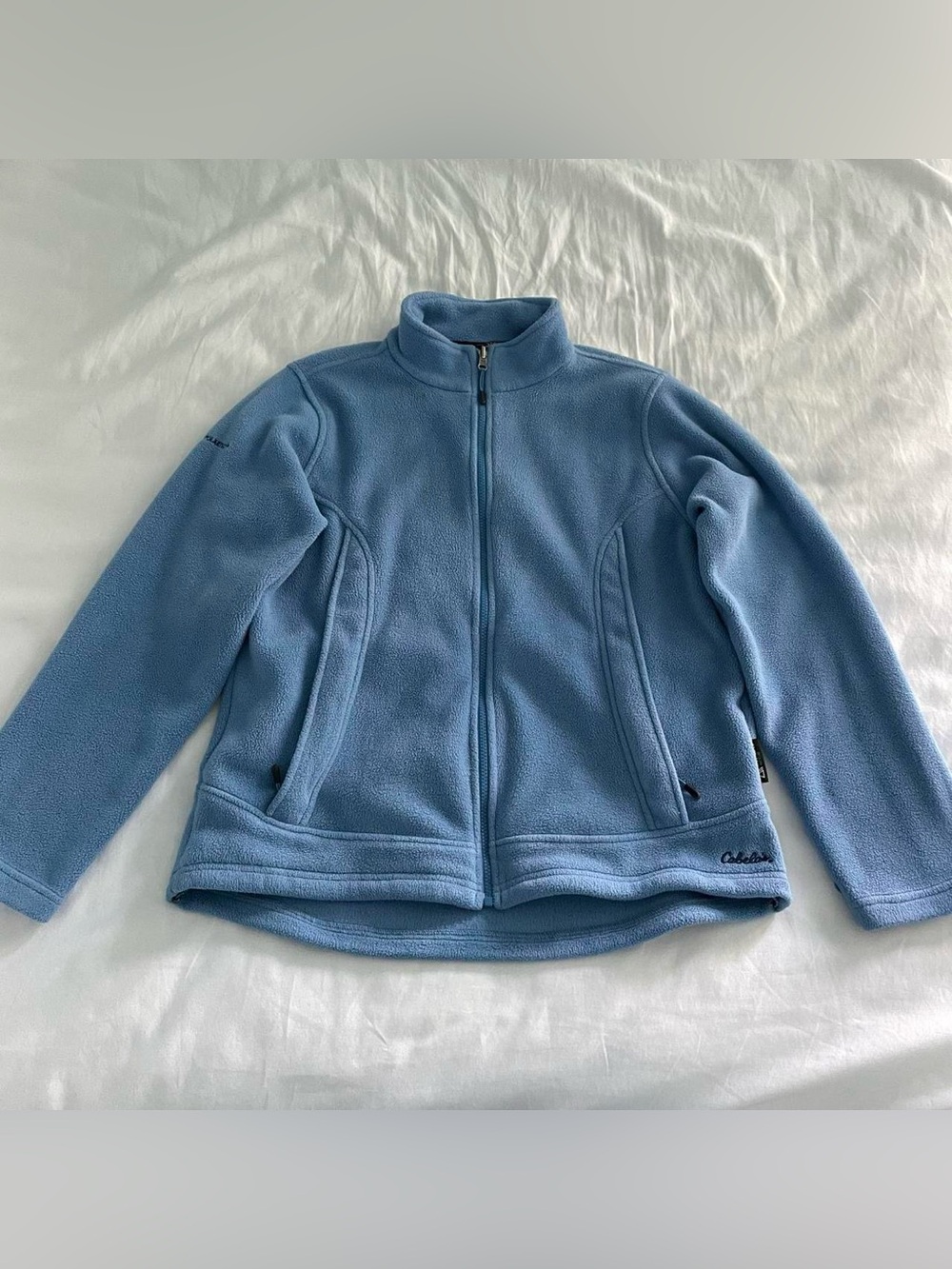 Cabela's Light Blue Full-Zip Fleece Jacket